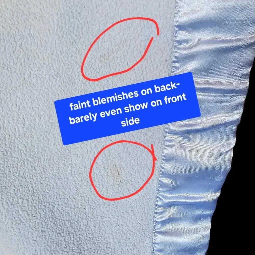 Parents Choice Blue‎ Baby Blanket Satin Trim Truck Car Plane Airplane Fleece